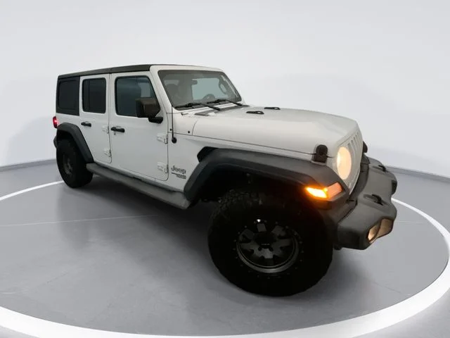 Used 2020 White Jeep Unlimited Sport S image 1