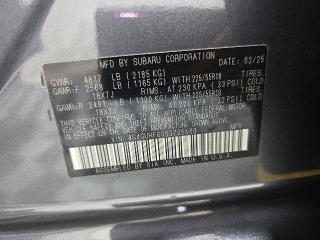 Used 2025 Magnetite Gray Metallic Subaru Sport image 39