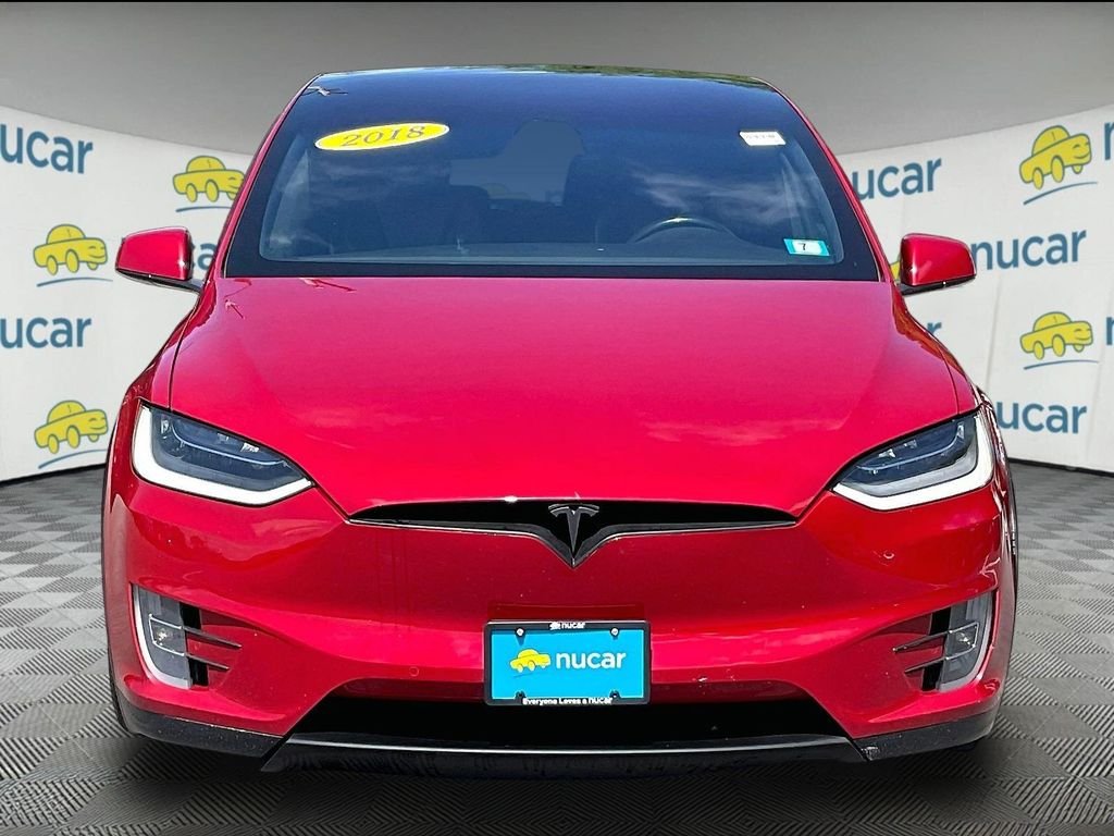 Used 2018 Red Tesla P100D image 2