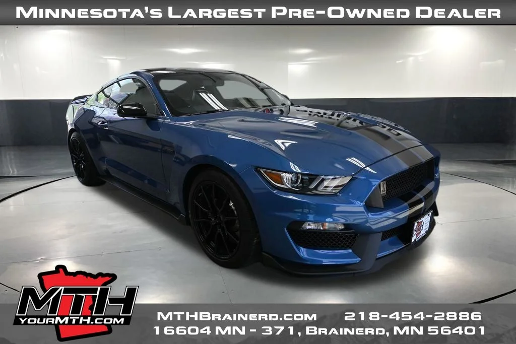 Used 2020 Blue Ford Shelby GT350 image 1