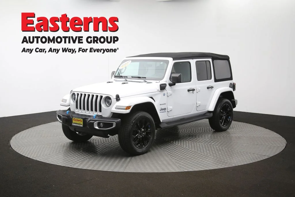 Used 2022 White Jeep Unlimited Sahara 4xe image 57