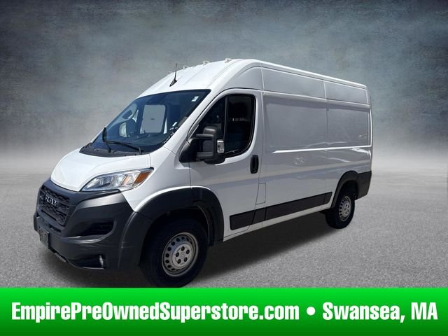 Used 2025 Bright White Clearcoat Ram High Roof image 1