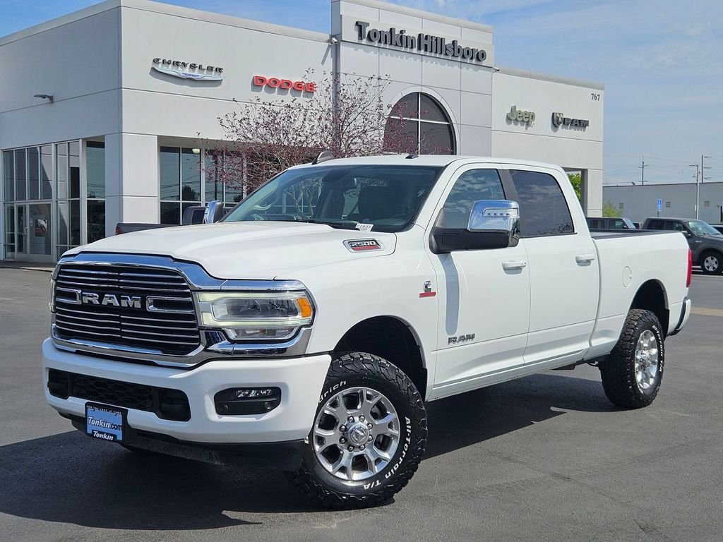 Used 2024 Bright White Clearcoat Ram Laramie image 2