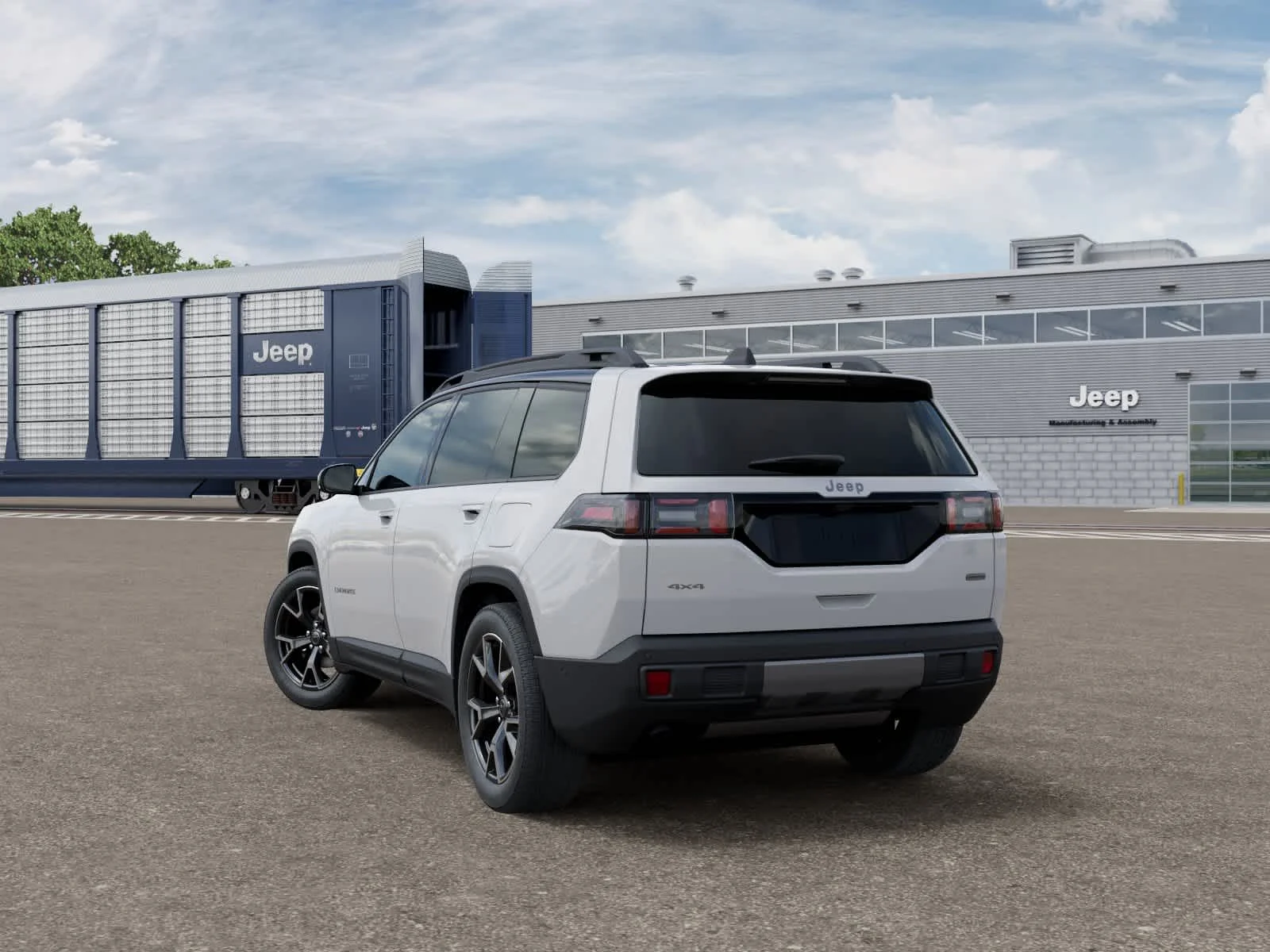 New 2026 Bright White Clearcoat Jeep Overland image 3
