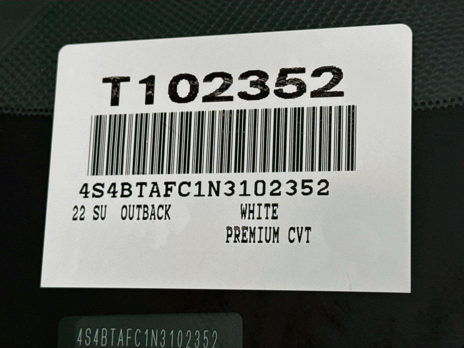 Used 2022 Crystal White Pearl Subaru Premium image 47