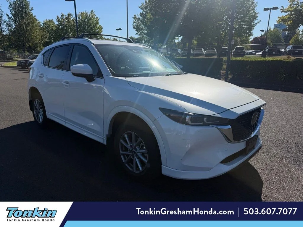 Used 2024 Rhodium White Metallic Mazda 2.5 S Preferred Package One-Owner image 1