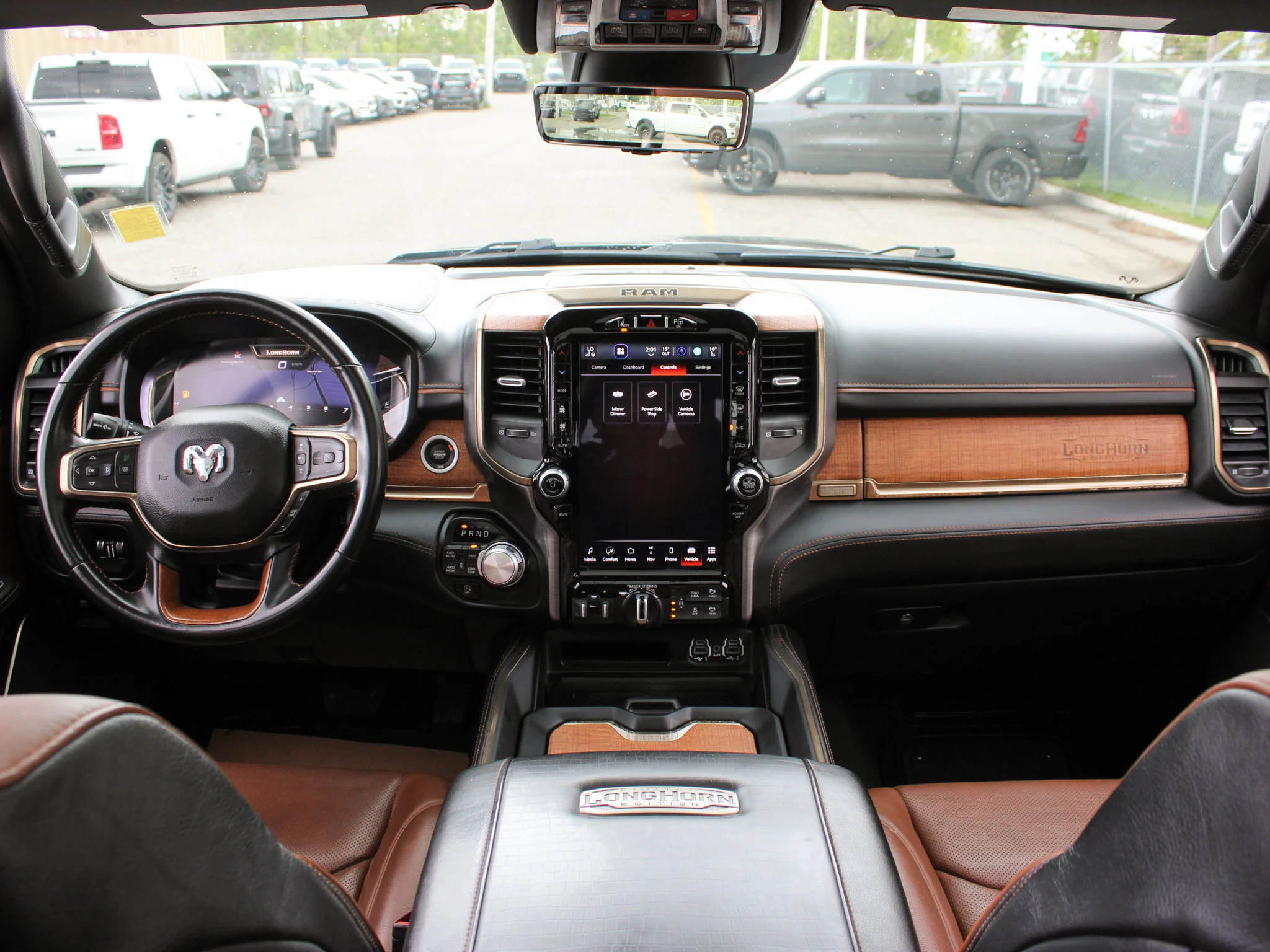 Certified Used 2023 Black RAM Limited Longhorn * HEMI V8 | Trailer Tow | Running Boards | Apple CarPlay | RamBox | Head-Up Display image 4
