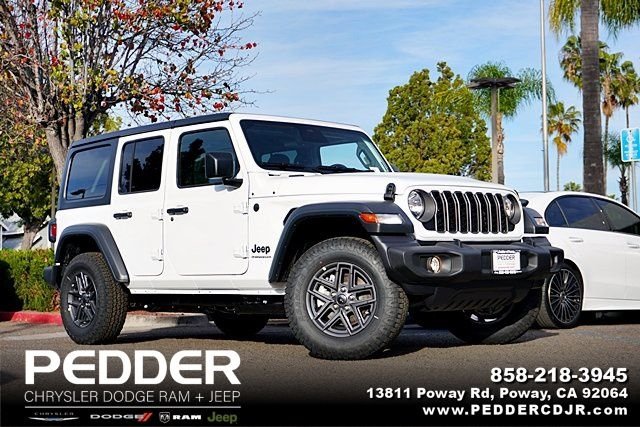 New 2026 Bright White Clear-Coat Exterior Paint Jeep Sport S image 1