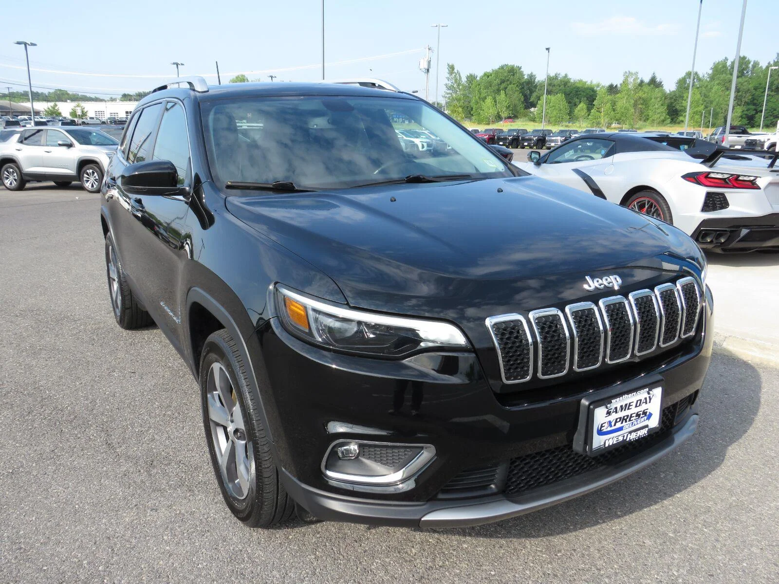 Used 2019 Diamond Black Cry Jeep Limited image 2