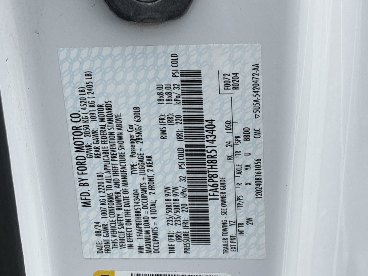 Used 2024 Oxford White Ford EcoBoost image 32