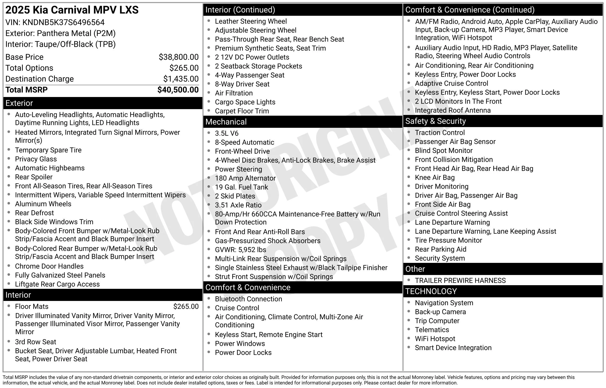 Used 2025 Panthera Metal Kia LXS image 17