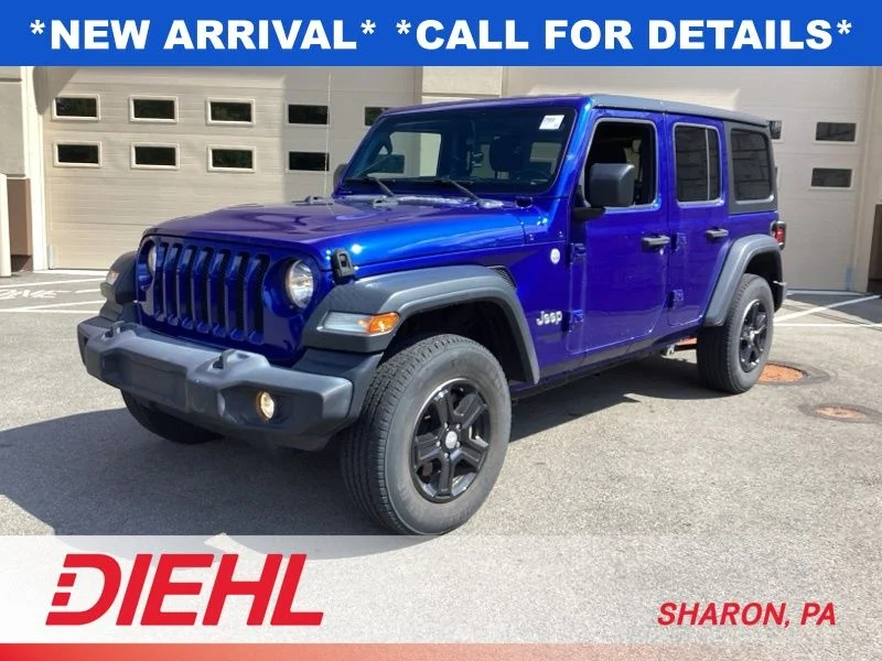 Used 2020 Blue Jeep Unlimited Sport S image 3