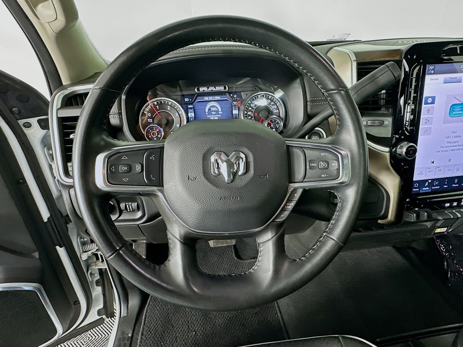 Used 2024 Bright White Clearcoat Ram Laramie image 11