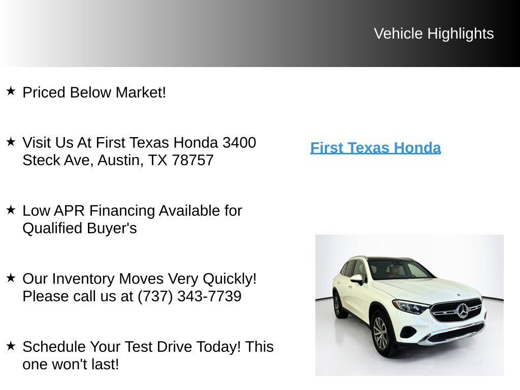 Used 2024 Polar White Mercedes-Benz GLC 300 image 9