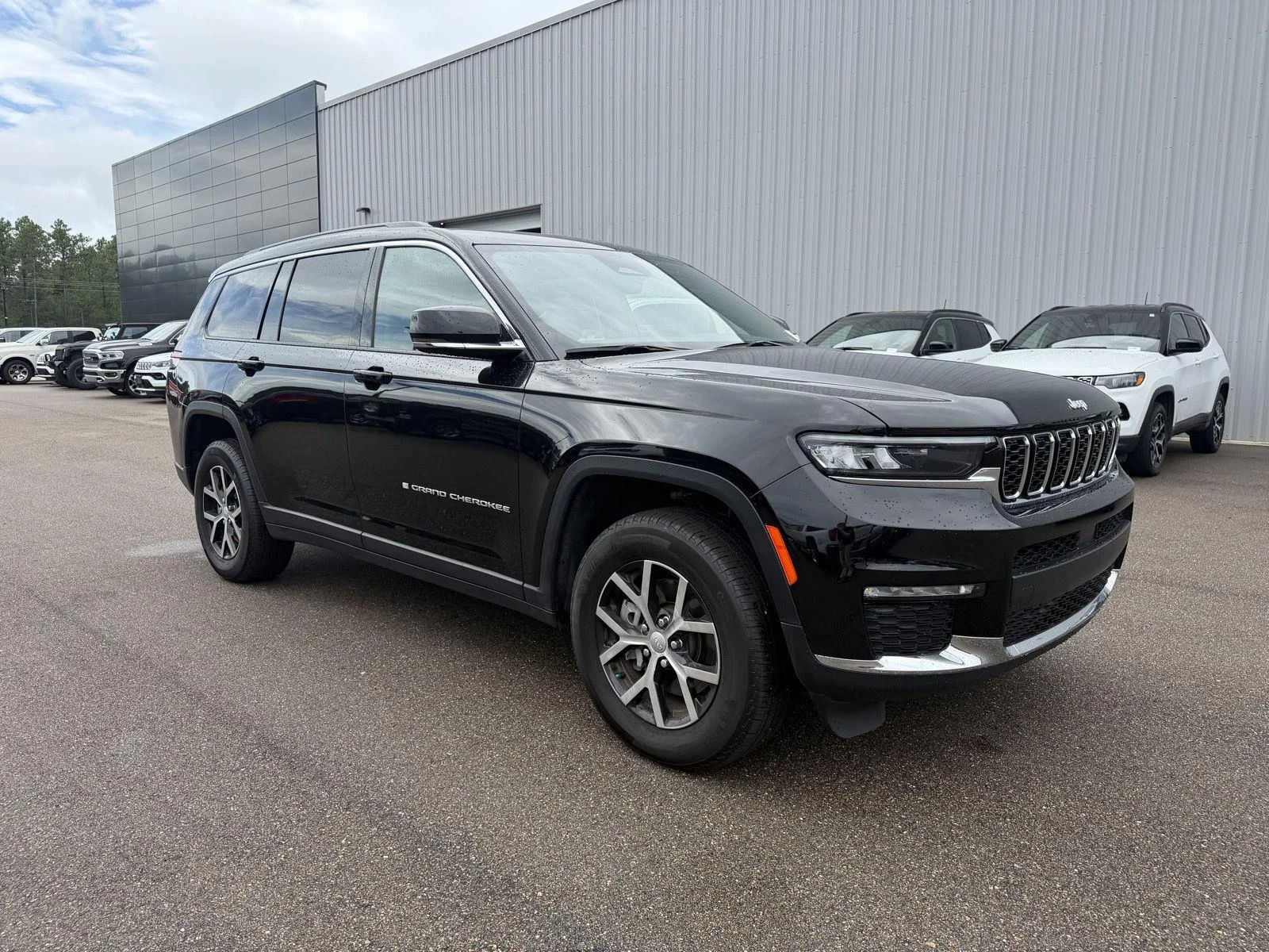 Used 2025 Diamond Black Crystal Pearlcoat Jeep Limited image 3