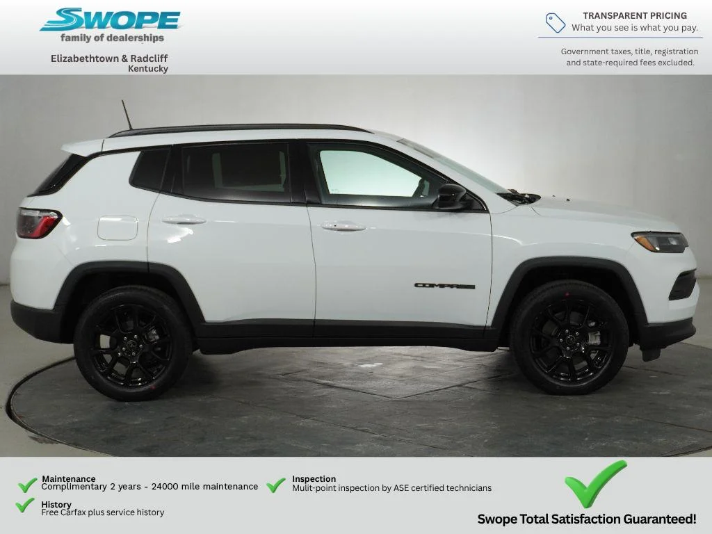 New 2026 Bright White Clear-Coat Exterior Paint Jeep Latitude Altitude image 2