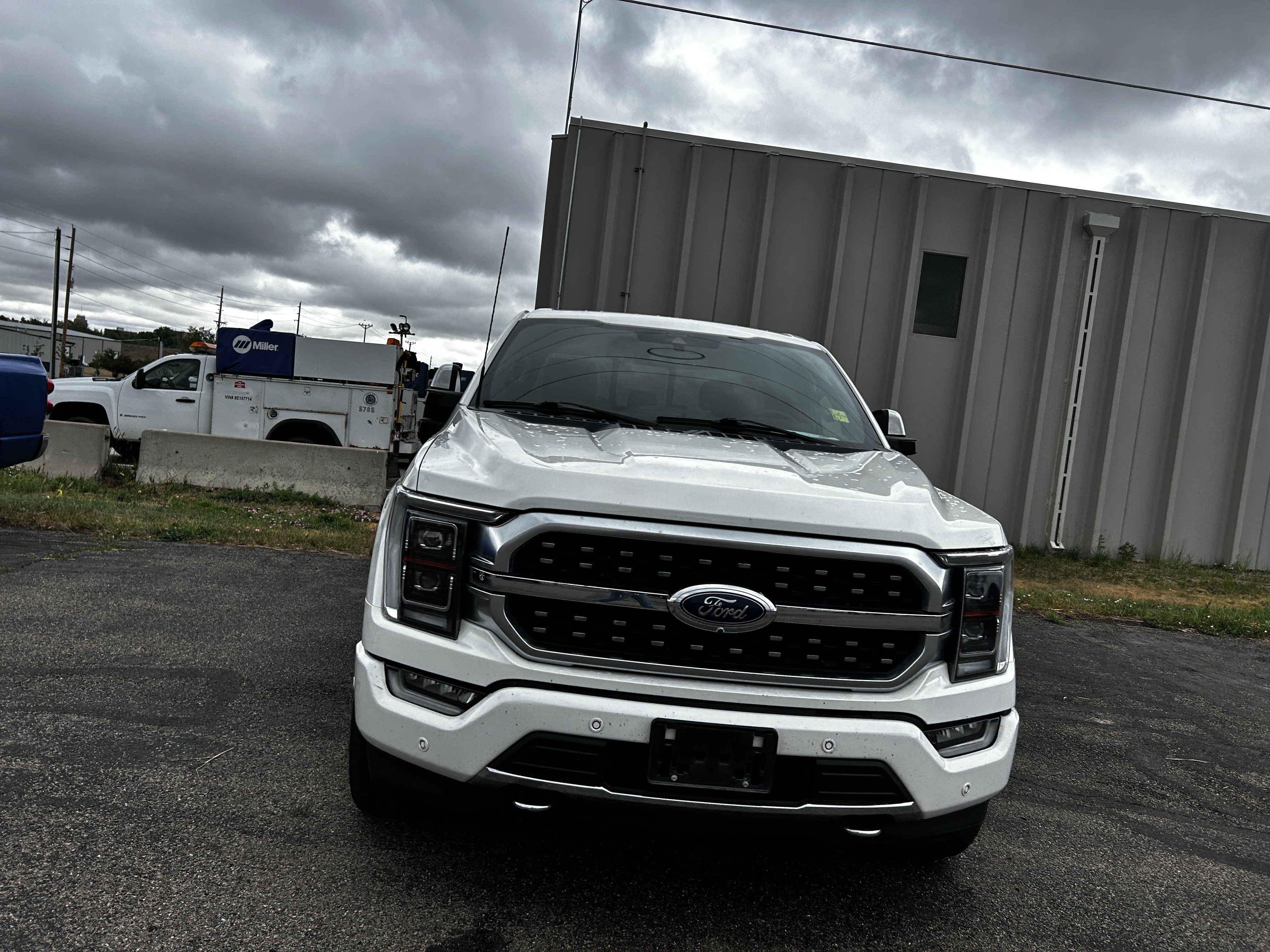 Used 2021 Star White Metallic Tri-Coat Ford Platinum image 8