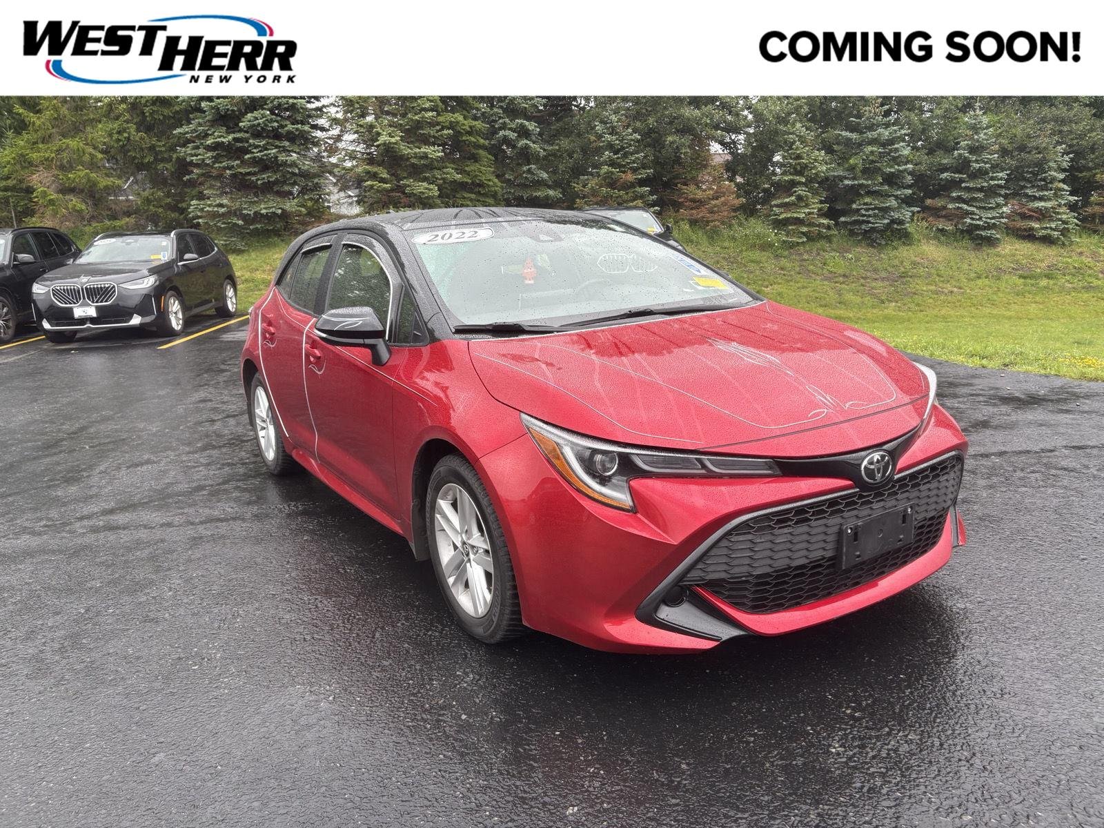 Used 2022 Finish Line Red w/Black Roof Toyota SE image 1