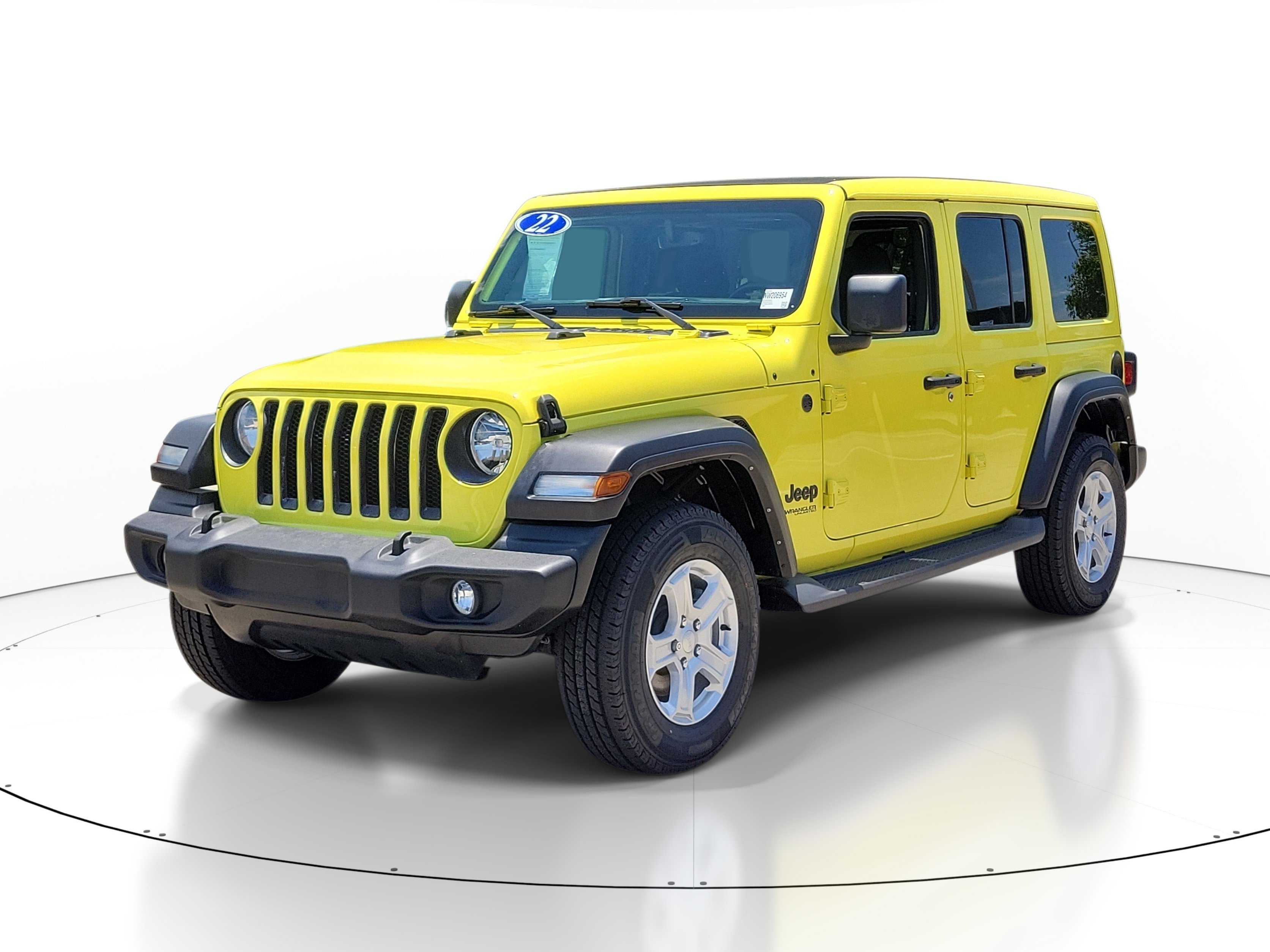 Used 2022 High Velocity Clearcoat Jeep Unlimited Sport S image 2