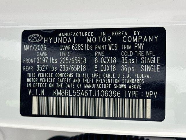 New 2026 White Hyundai Blue SEL 7P image 49