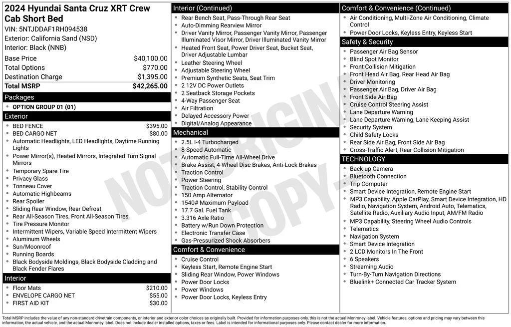 Certified Used 2024 Sand Hyundai XRT image 2