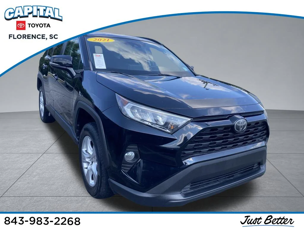 Used 2021 Black Toyota XLE image 1