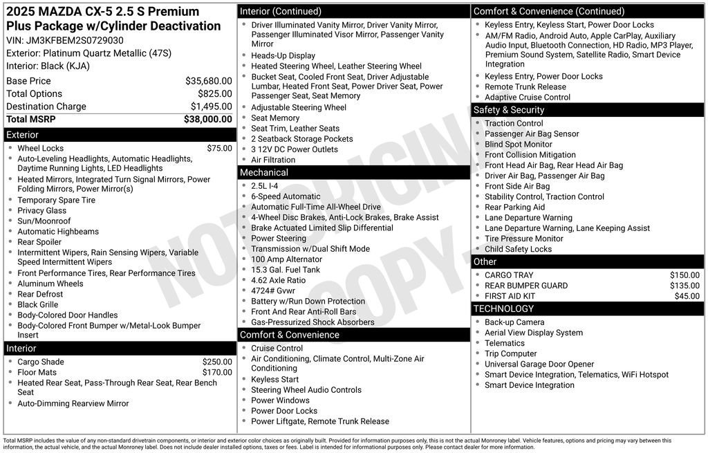 2025 Mazda CX-5 S Premium Plus package - Photo 32