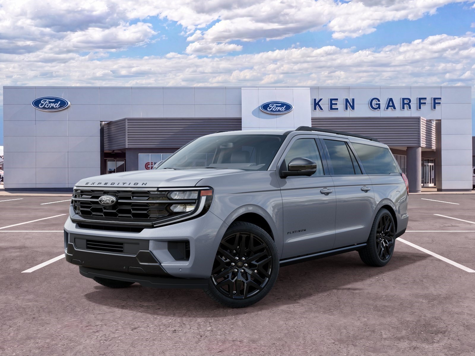 New 2027 Glacier Gray Metallic Tri-Coat Ford Platinum image 2