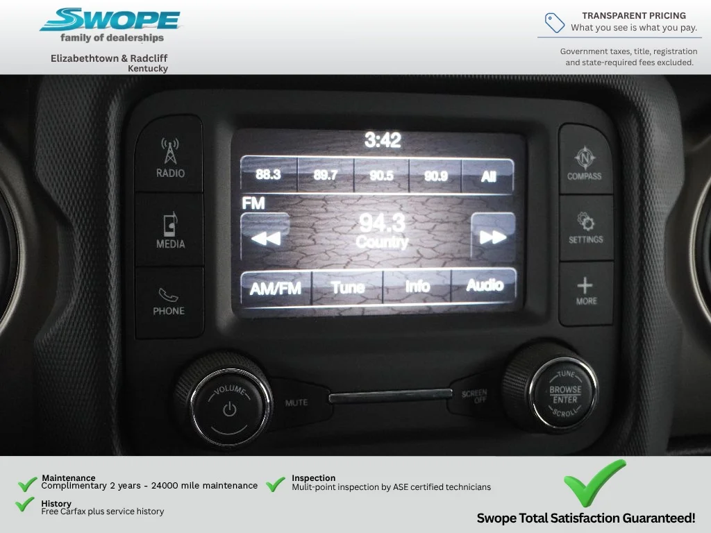 Used 2018 Ocean Blue Metallic Clearcoat Jeep Sport image 20