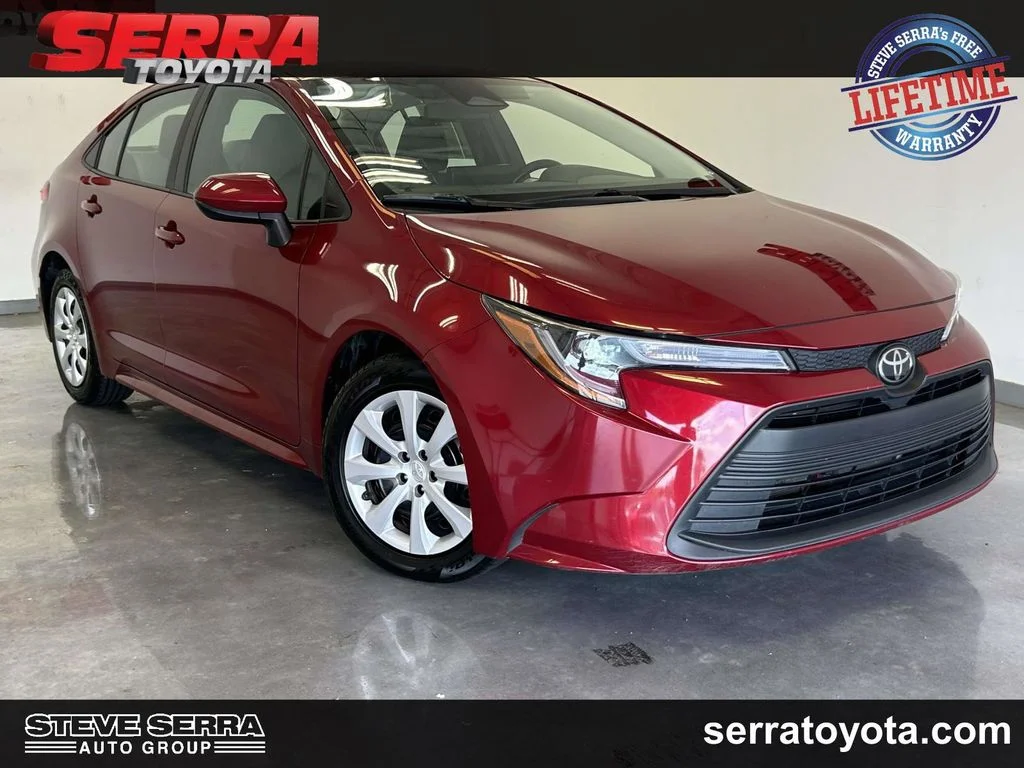 Used 2025 Red Toyota LE image 1