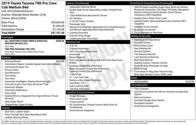 Used 2019 Black Toyota TRD Pro image 32