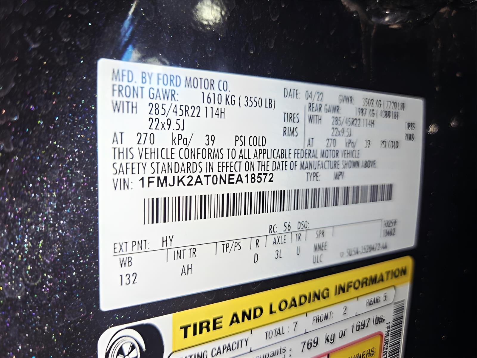 Used 2022 Dark Matter Gray Ford Limited image 58