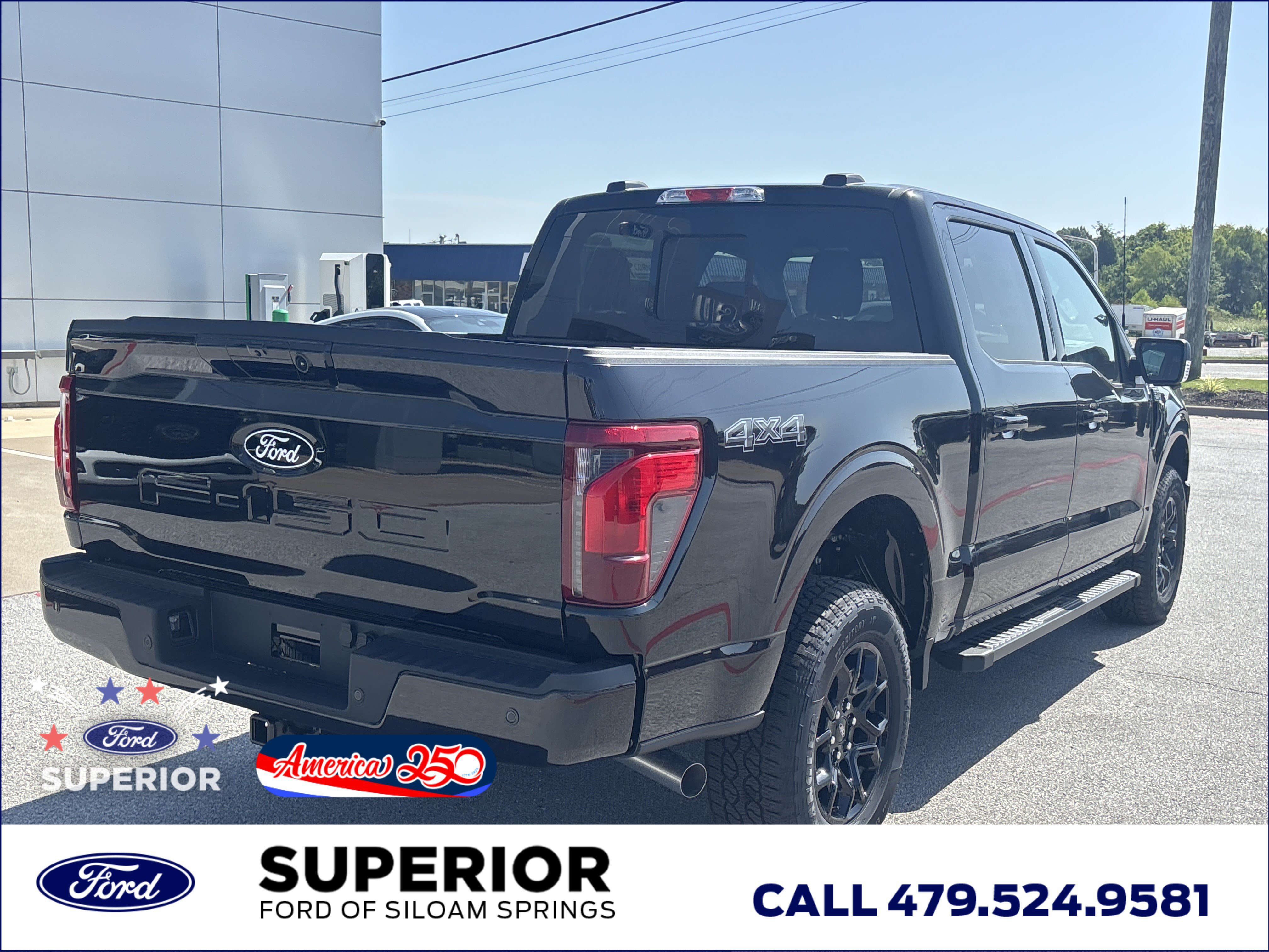 New 2026 Agate Black Metallic Ford XLT 4WD image 3