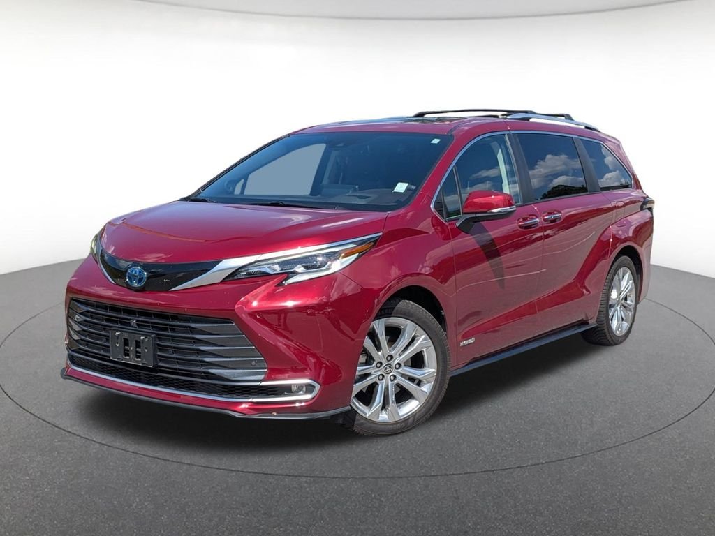 Certified Used 2021 Red Toyota Platinum image 1