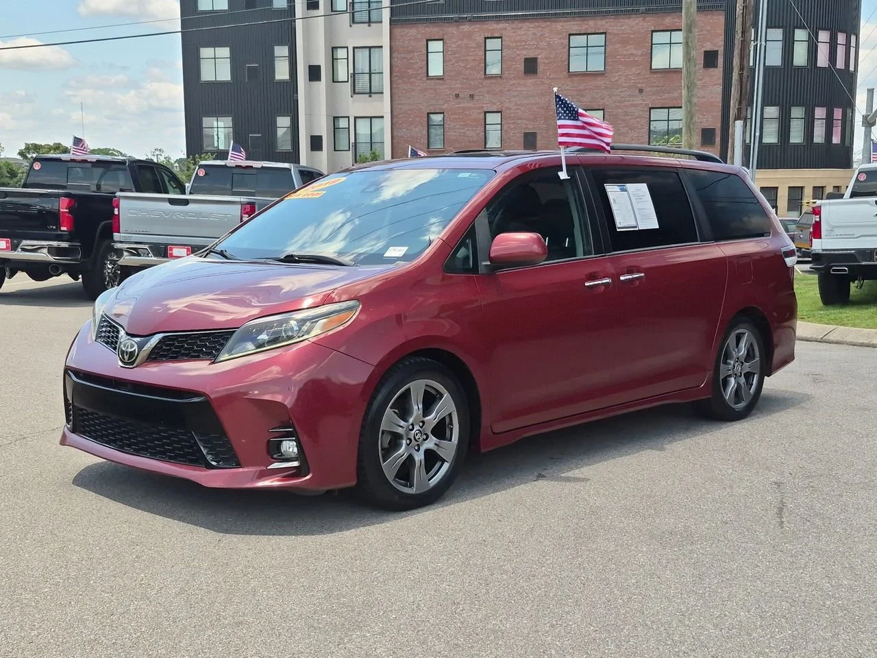 Used 2019 Red Toyota SE image 4