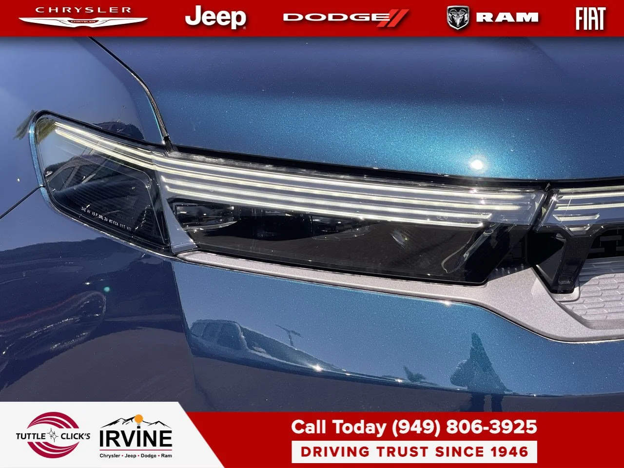 New 2026 Fathom Blue Pearl-Coat Exterior Paint Jeep Limited Reserve image 13