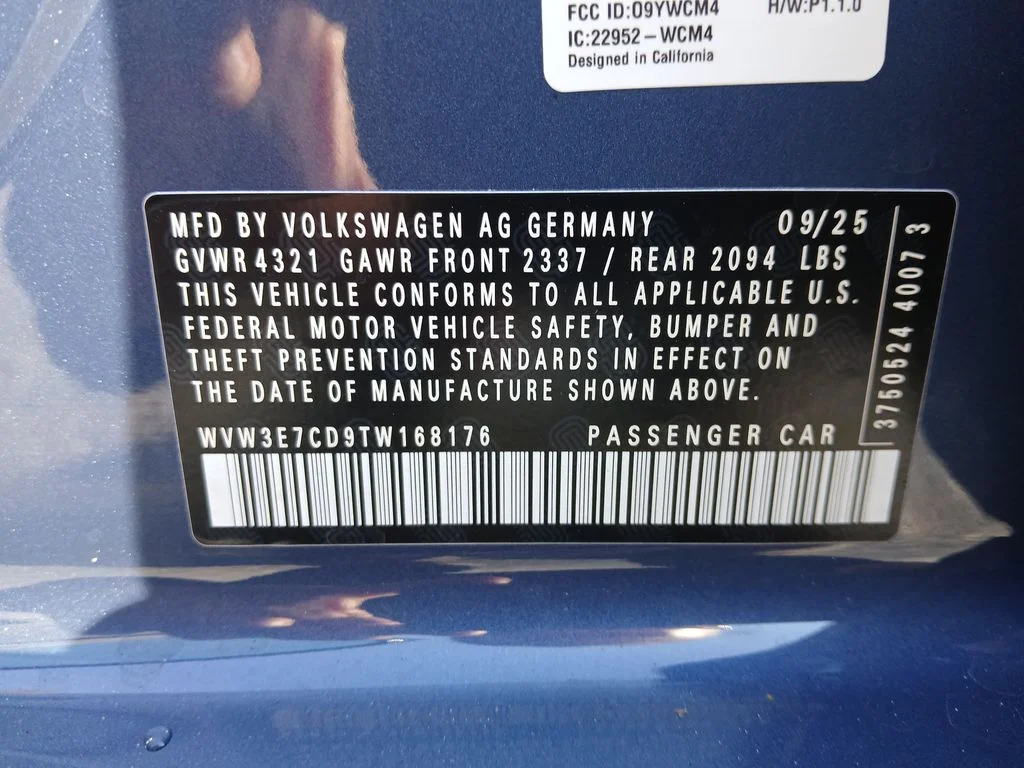 New 2026 Blue Volkswagen 2.0T SE image 30
