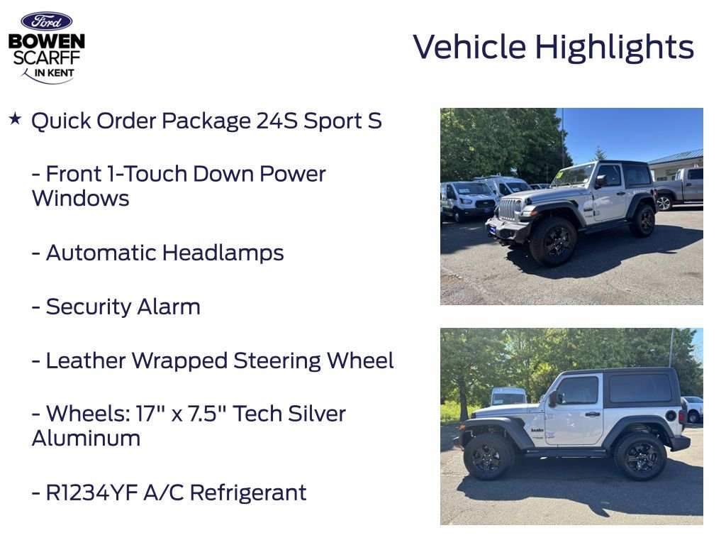 Certified Used 2020 Billet Silver Metallic Clearcoat Jeep Sport S image 9