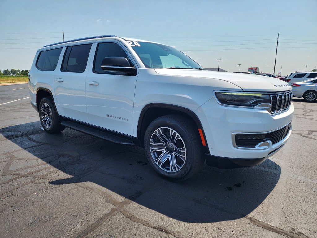 Used 2024 Bright White Clearcoat Jeep Series II image 3