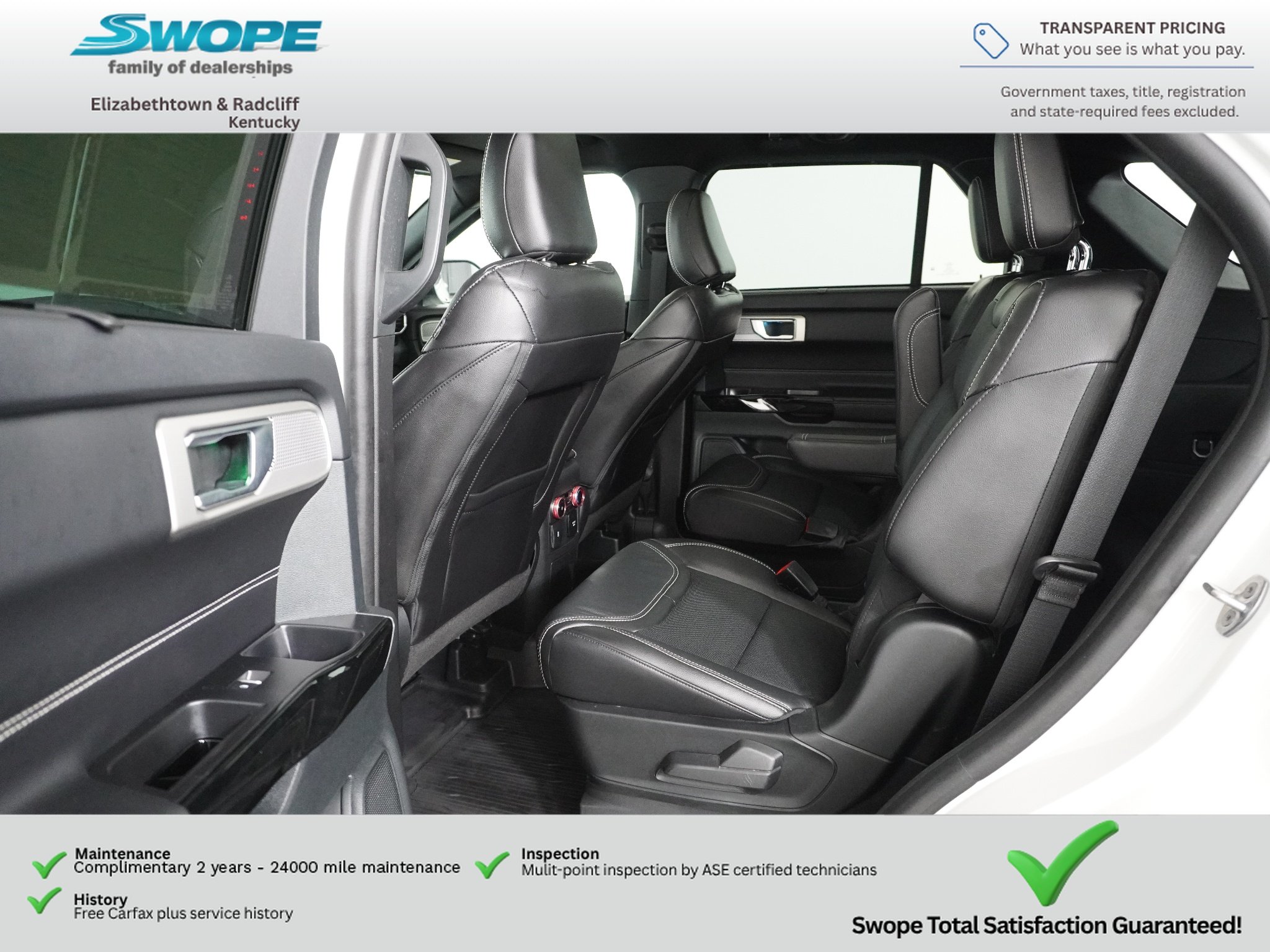 Used 2023 Star White Metallic Tri-Coat Ford ST image 13