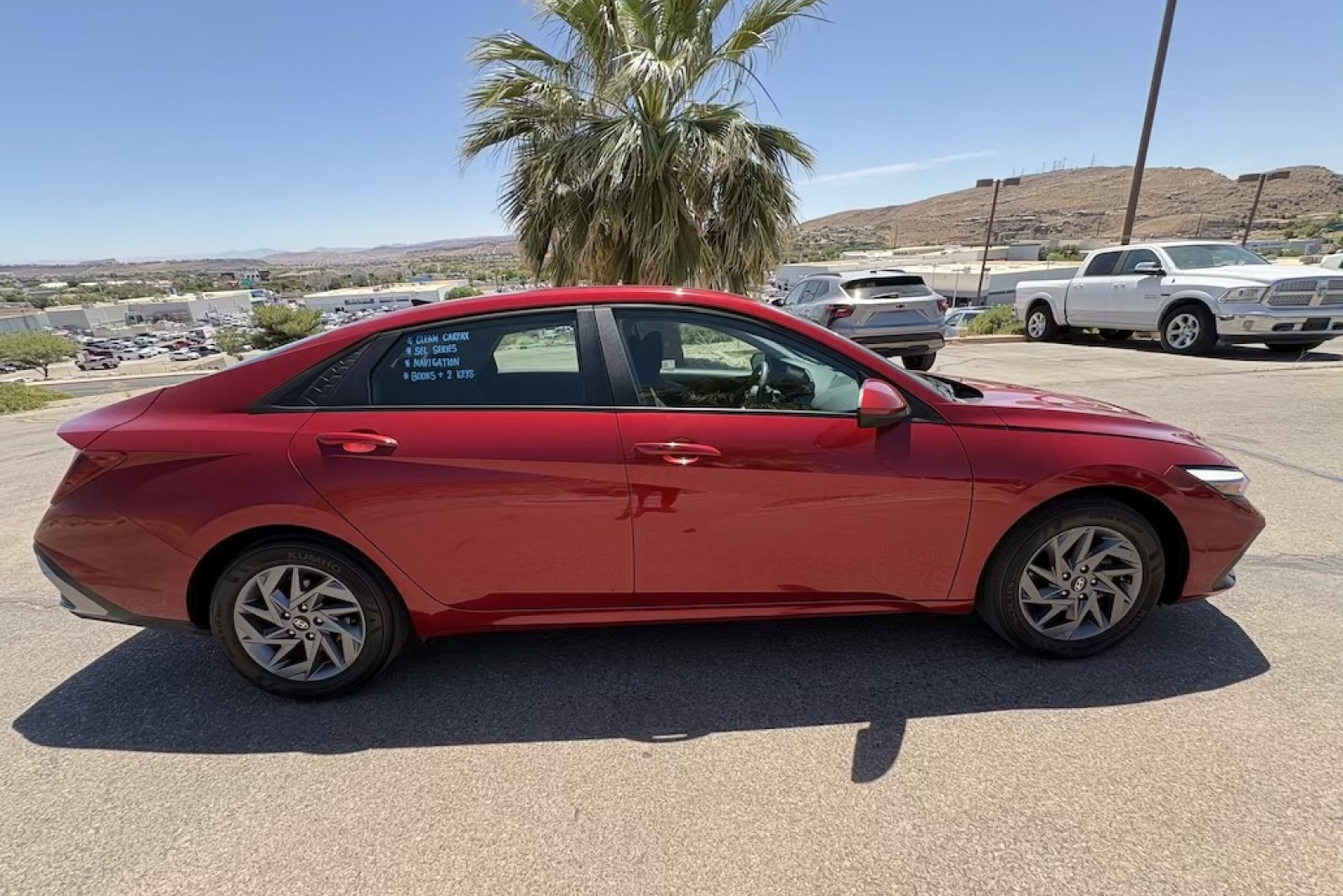 Used 2024 Ultimate Red Hyundai SEL image 7