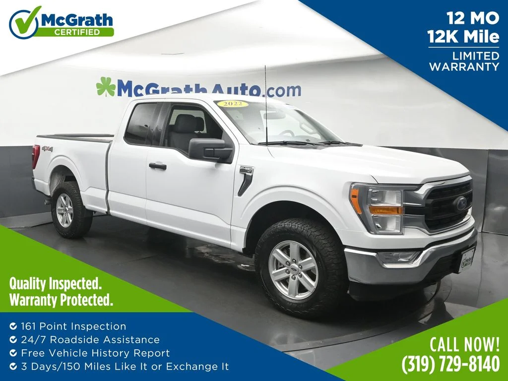 Certified Used 2022 White Ford XLT image 1
