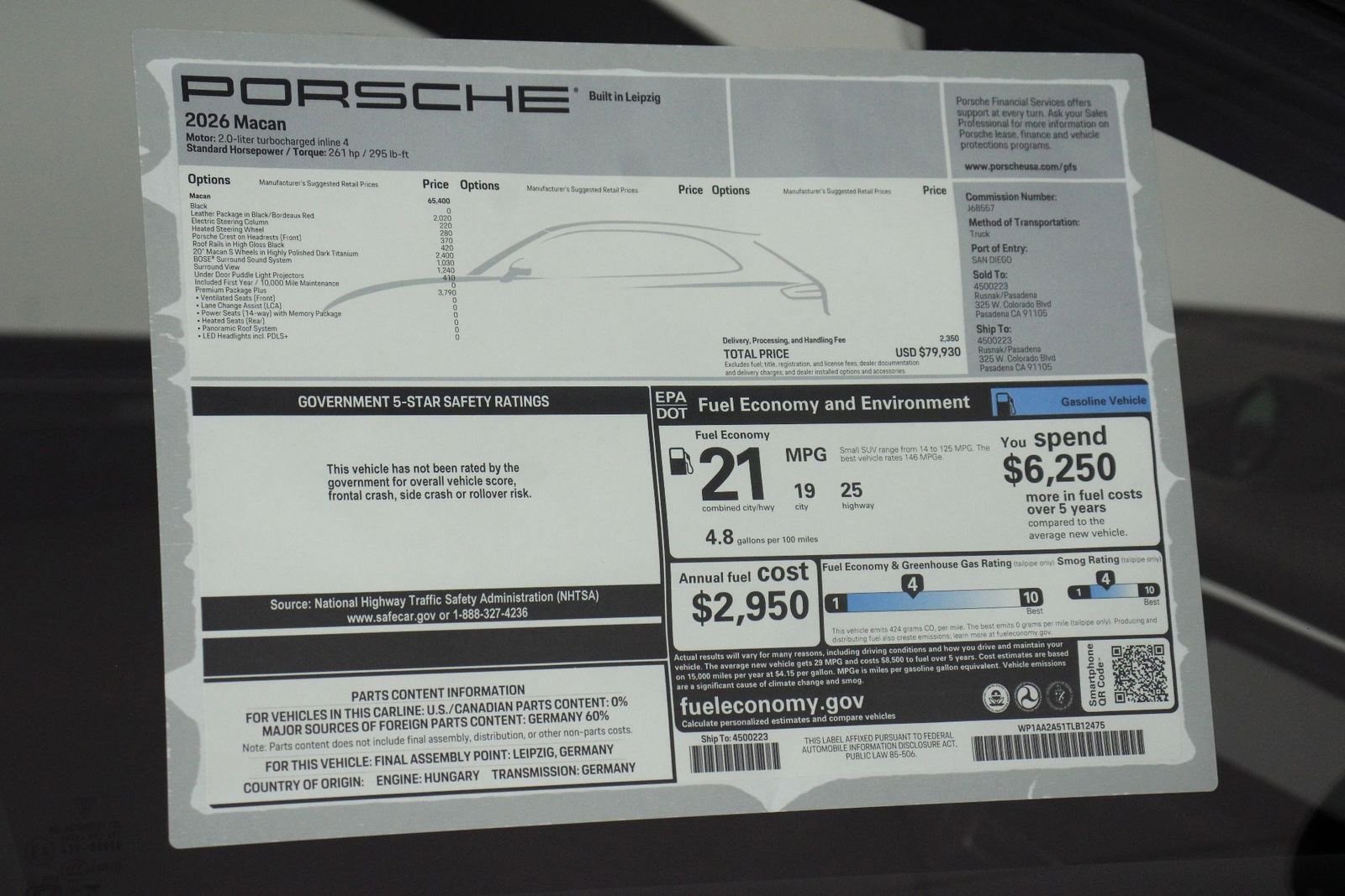 New 2026 Black Porsche  image 25