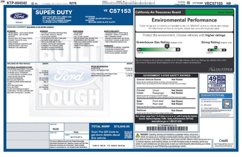 New 2027 Silver Ford XLT image 4