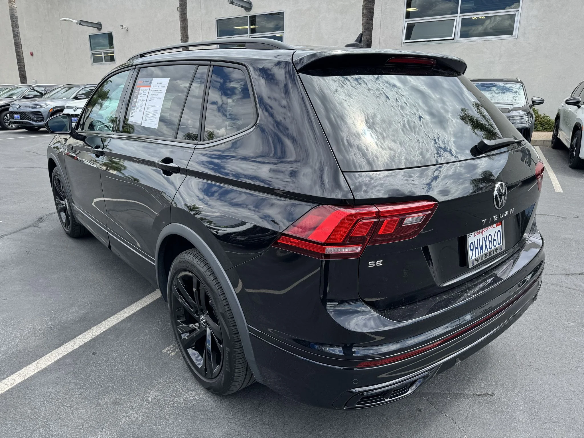 Used 2023 Deep Black Pearl Volkswagen SE R-Line Black image 7