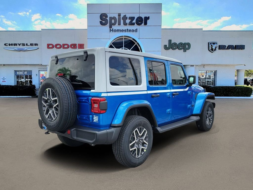 New 2026 Hydro Blue Pearl-Coat Exterior Paint Jeep Sahara image 2