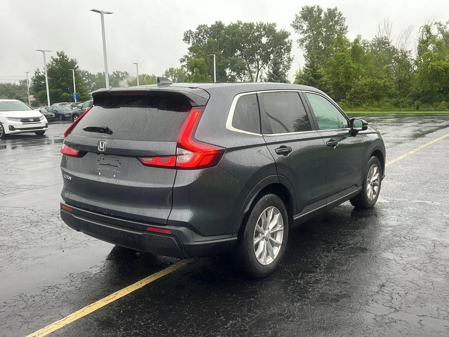 Used 2024 Meteorite Gray Metallic Honda EX image 6