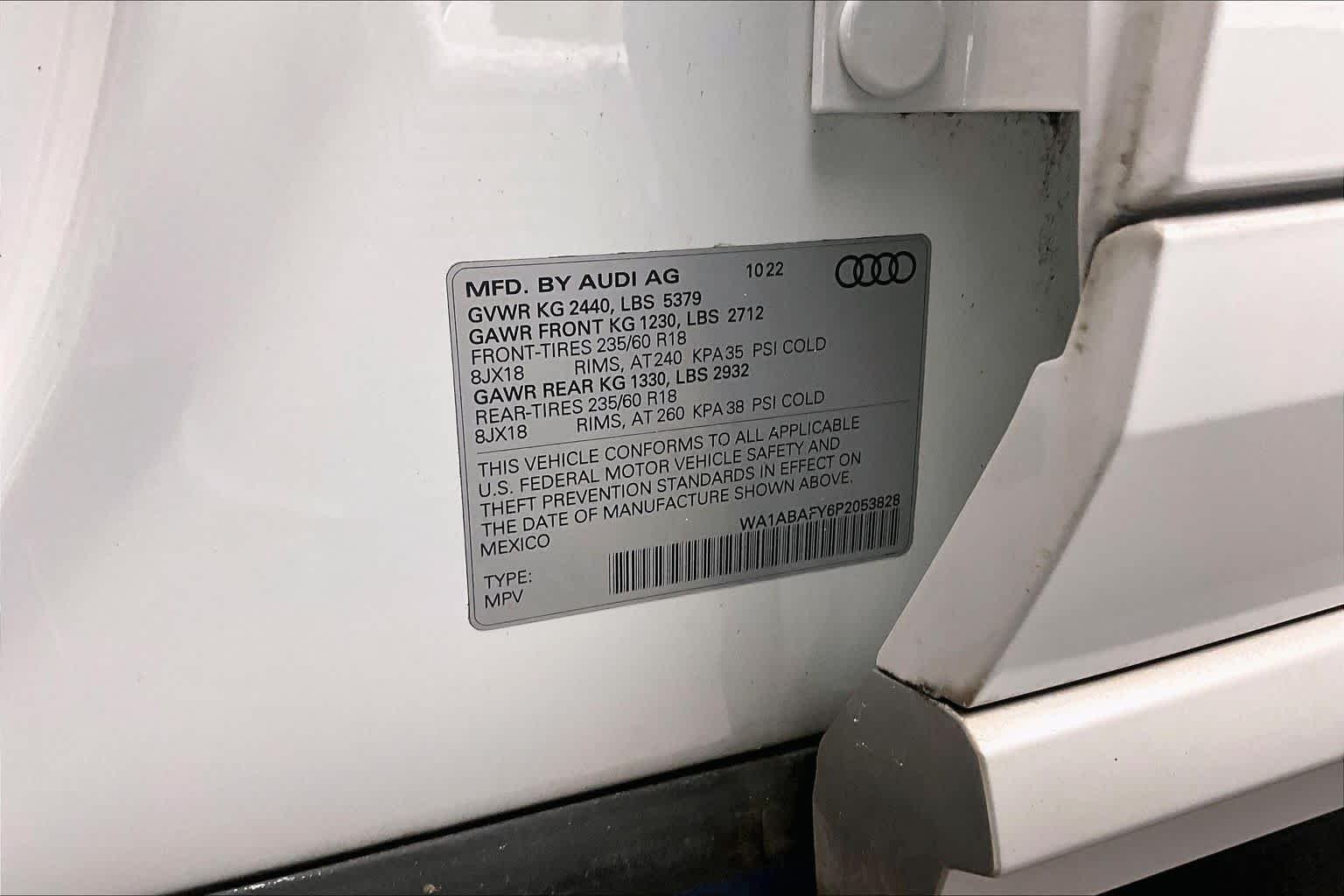 Used 2023 Glacier White Metallic Audi Premium image 66