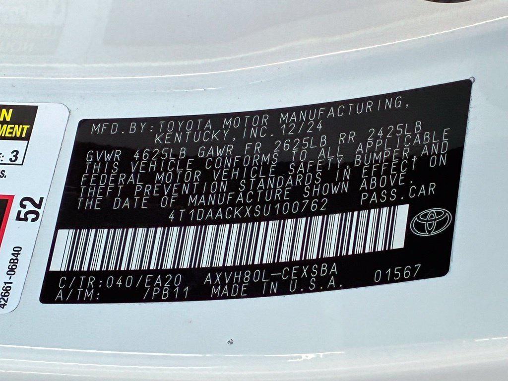 Used 2025 White Toyota SE image 33