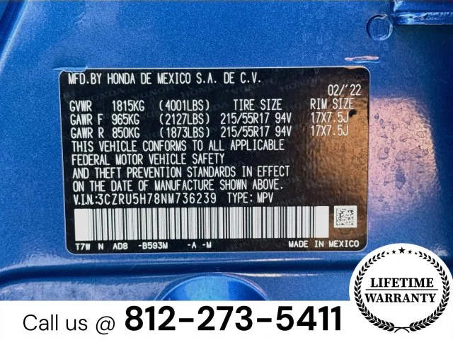 Certified Used 2022 Blue Honda EX-L image 32